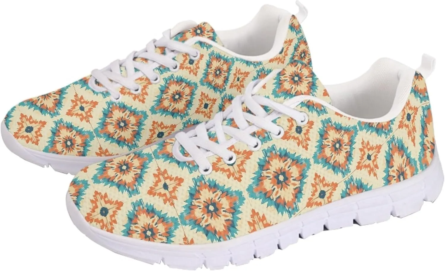 Sports Trainer Running Shoes for Women Teens Girls Causal Travel Sneaker Walking Low Heel Lace up Breathable Flexible