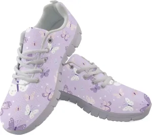 Sports Trainer Running Shoes for Women Teens Girls Causal Travel Sneaker Walking Low Heel Lace up Breathable Flexible