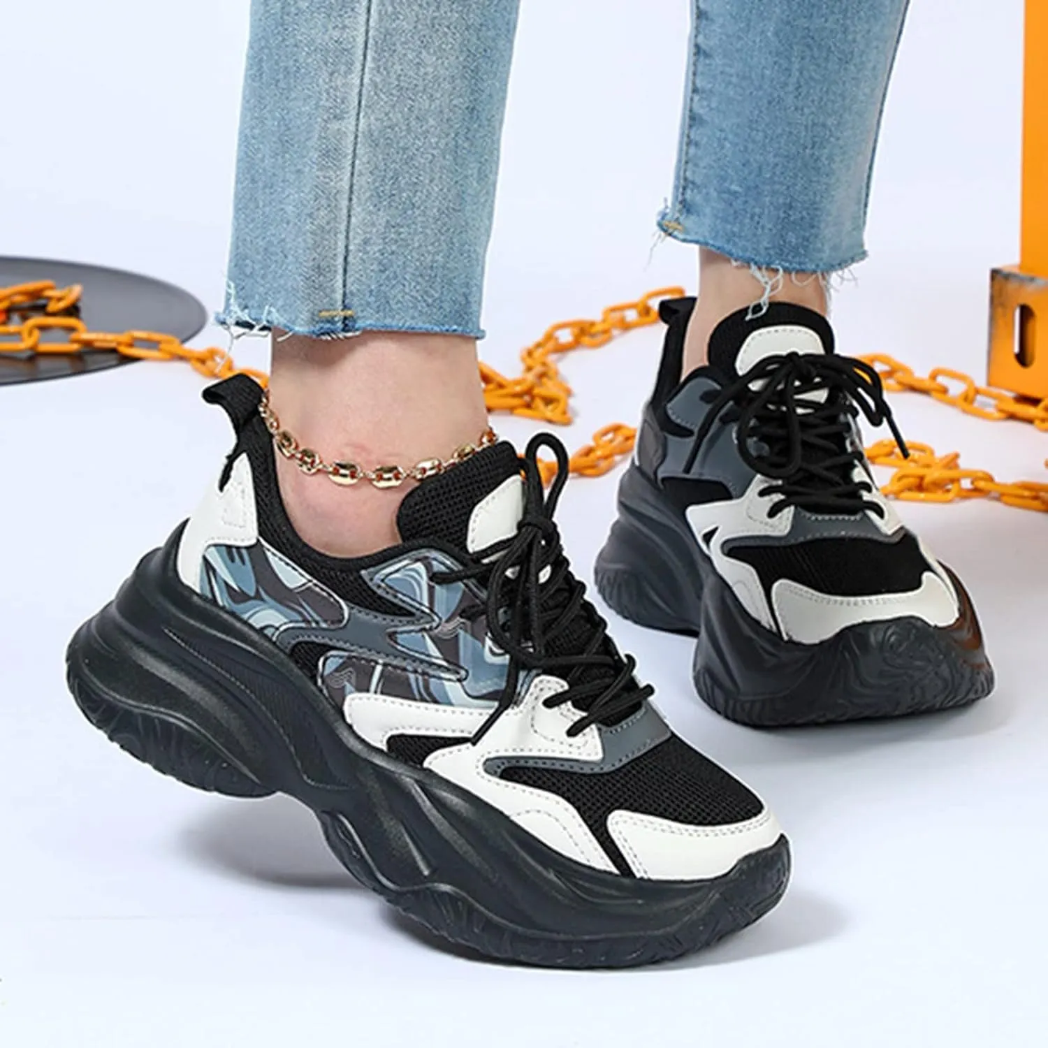 Tennis Shoes Womens Walking Shoes Women Slip On Wide Black Shoes Women Wide Width Platform Sneakers for Women 6 Wide Zapatos Comodos De Mujer Suaves para Fiesta