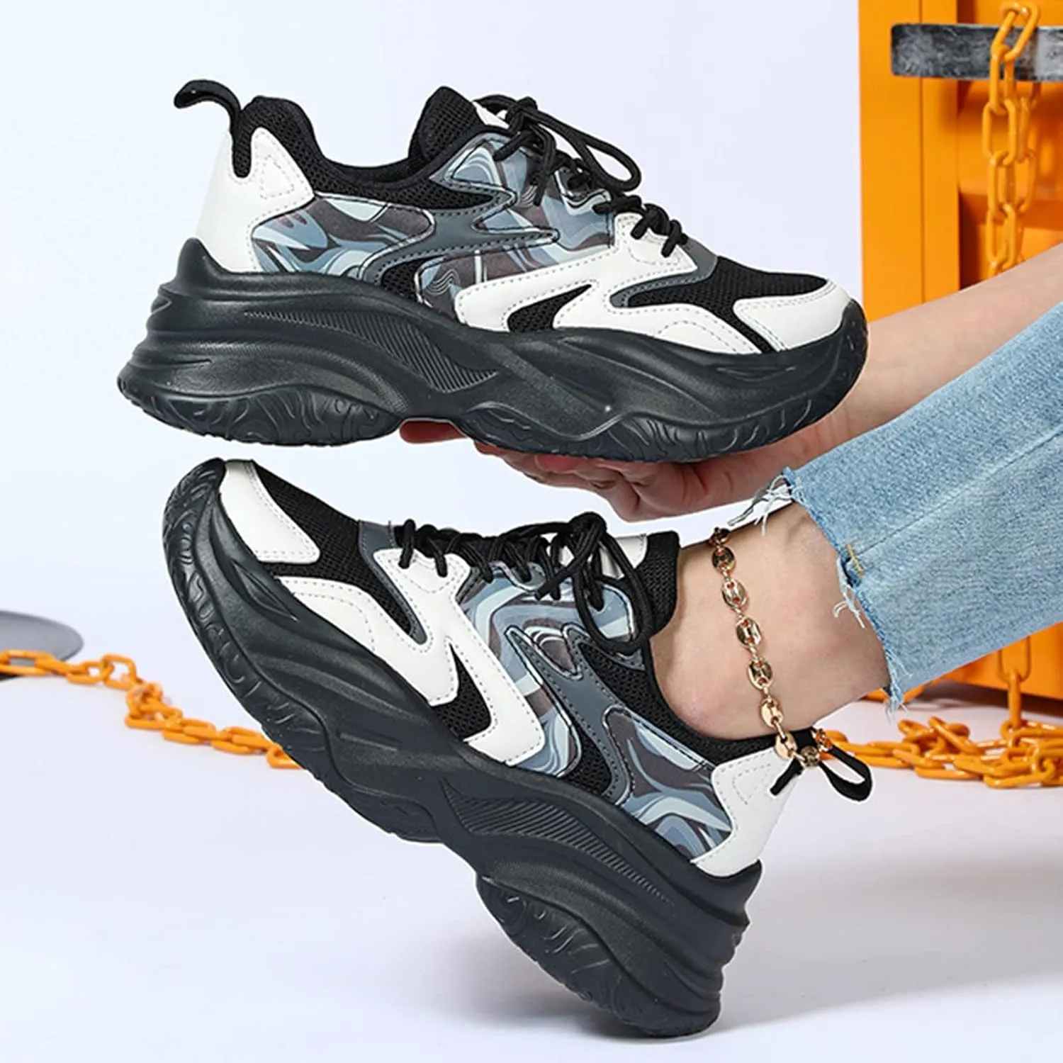Tennis Shoes Womens Walking Shoes Women Slip On Wide Black Shoes Women Wide Width Platform Sneakers for Women 6 Wide Zapatos Comodos De Mujer Suaves para Fiesta