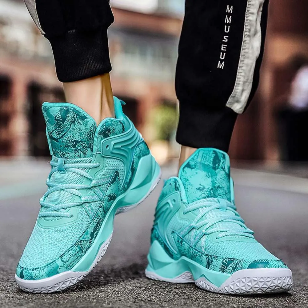 Unisex's High Top Lightweight Fly-Weaving Running Jogging Sneakers Sports Tennis Basketball Shoes