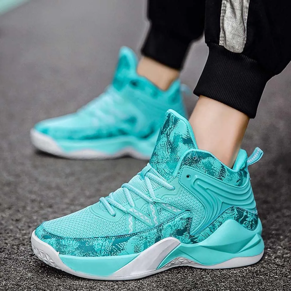 Unisex's High Top Lightweight Fly-Weaving Running Jogging Sneakers Sports Tennis Basketball Shoes