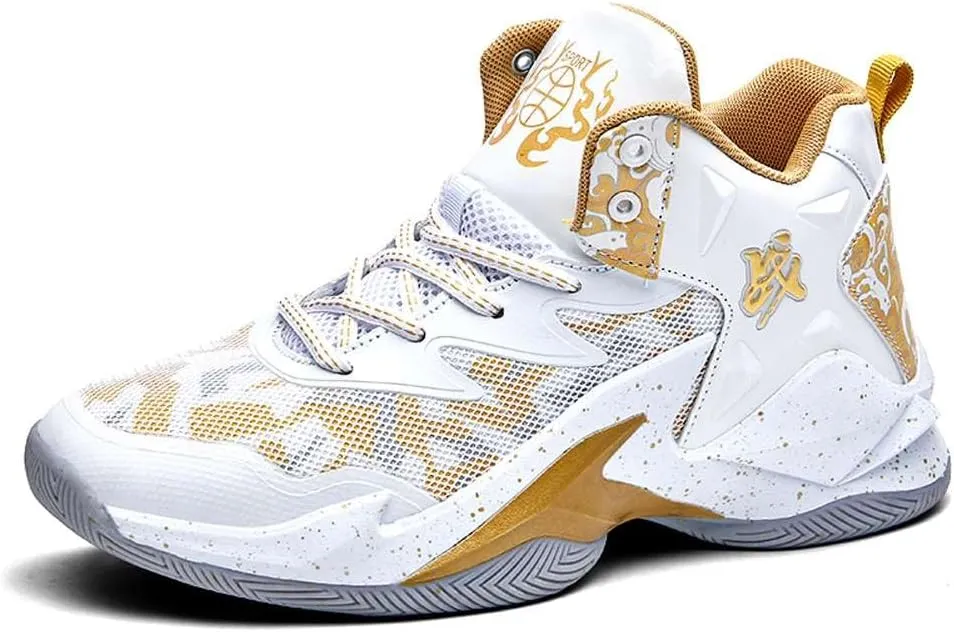 VAXAV Unisex High Top Basketball Shoes Outdoor Sports Sneakers Athletic Running Tennis Shoes