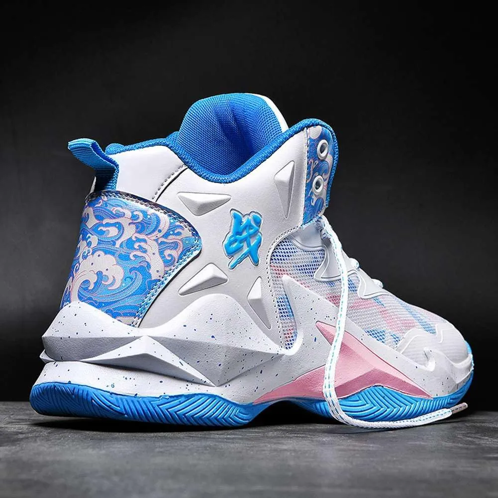 VAXAV Unisex High Top Basketball Shoes Outdoor Sports Sneakers Athletic Running Tennis Shoes