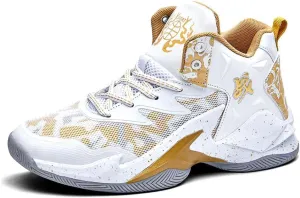 VAXAV Unisex High Top Basketball Shoes Outdoor Sports Sneakers Athletic Running Tennis Shoes