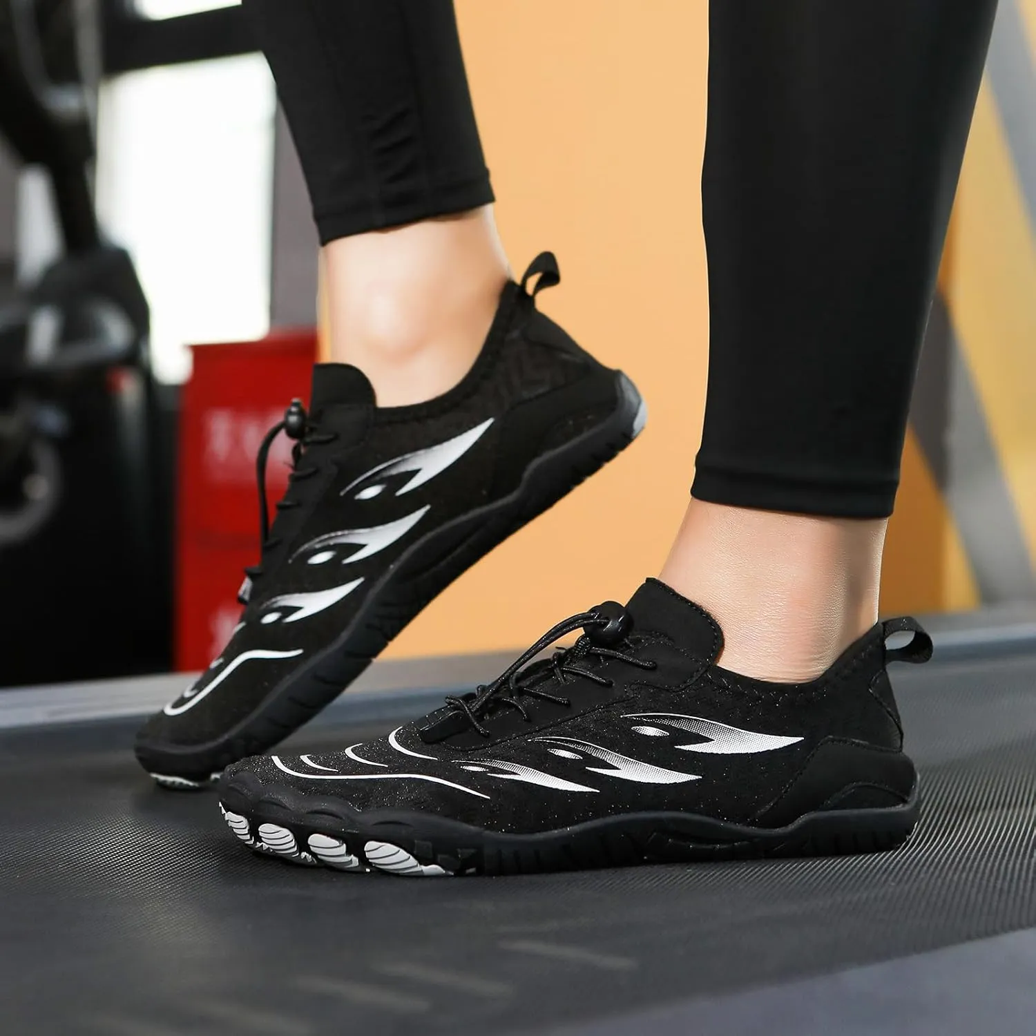 Water Shoes for Women Wide Width, Lightweight Non Slip Shoes, Barefoot Footwear Neuropathy, Grounded Footwear for Women, Zero Drop Beach Walking Shoe, Athletic Sneakers for Running Walking Hiking