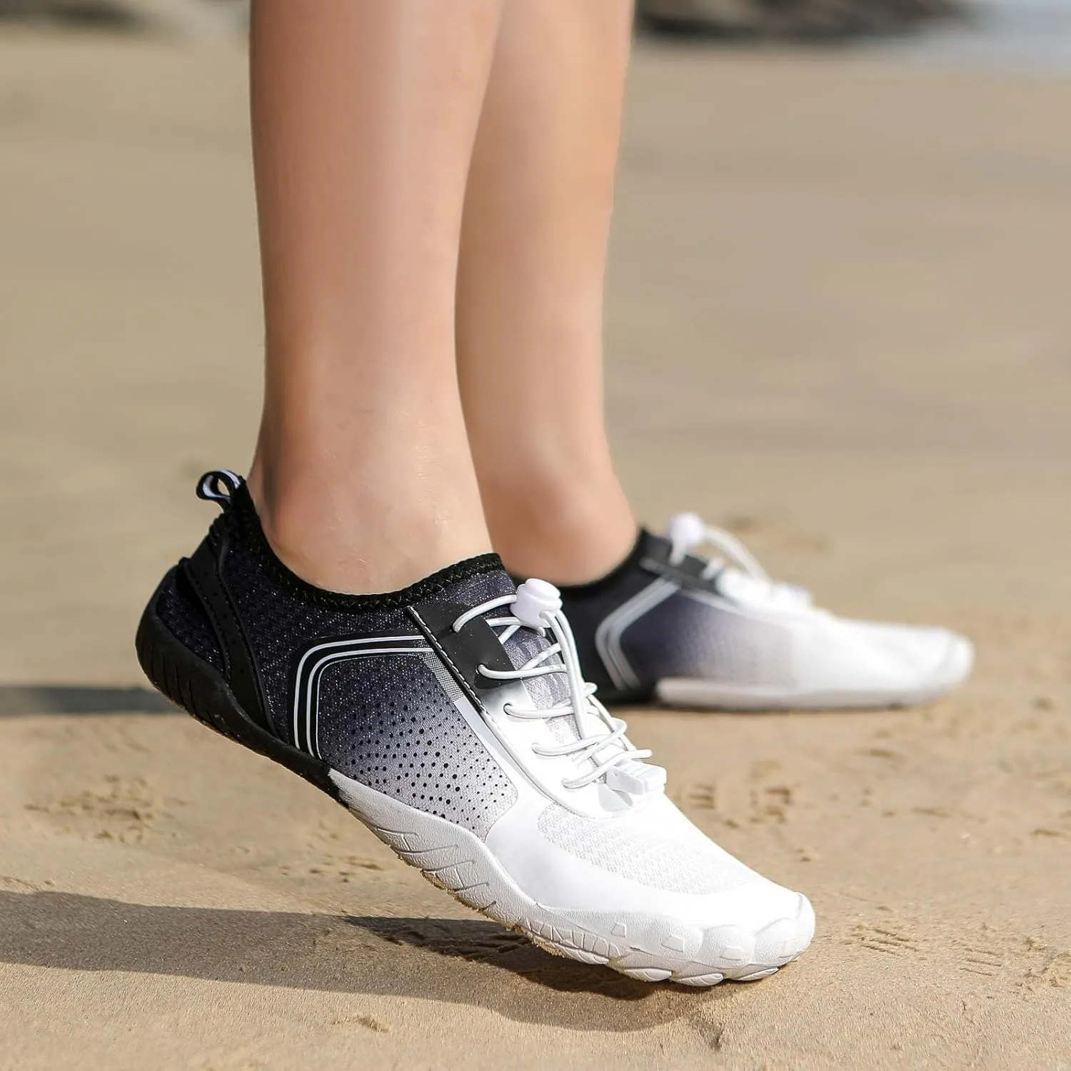 Water Shoes Mens Womens Beach Swim Shoes Non Slip Quick-Dry,Aqua Socks Pool Shoe for Wading Diving Yoga Aerobics Lightweight Couples Summer Breathable Hiking Shoe Indoor Fitness Comfy Footwear