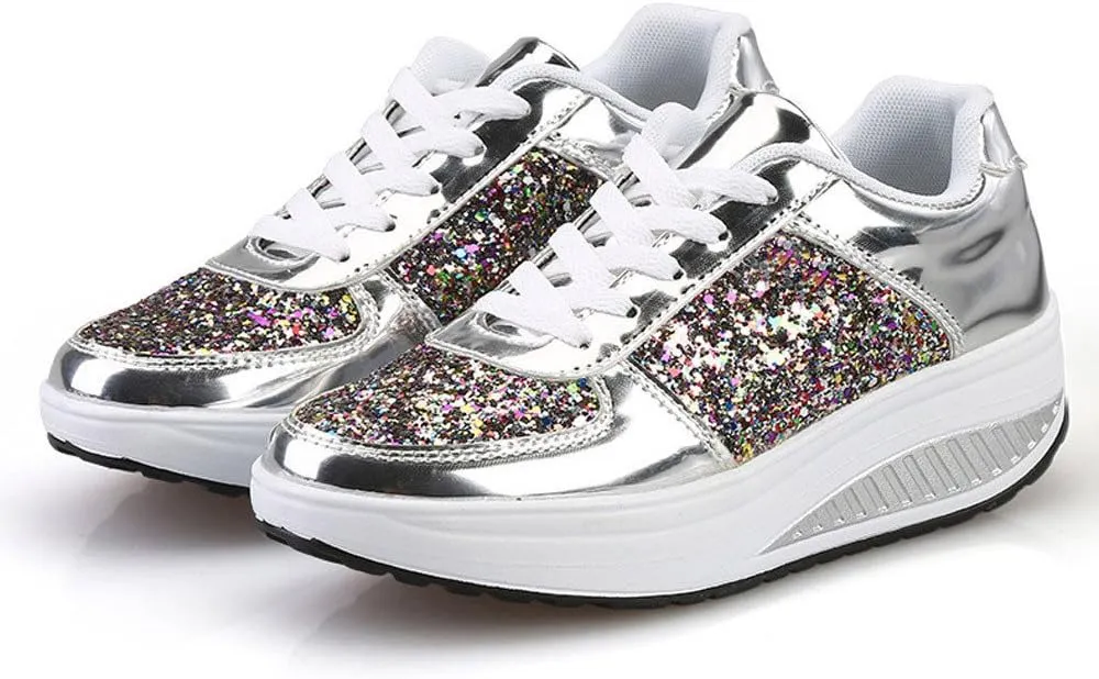 Wedge Fashion Sneakers for Women 2023 Zapatos CóModos Y Elegantes De Piso para Mujer Women's Running Shoes Black and White Black Casual Sneakers for Women Platform Women's Black Slip On Dress Shoes