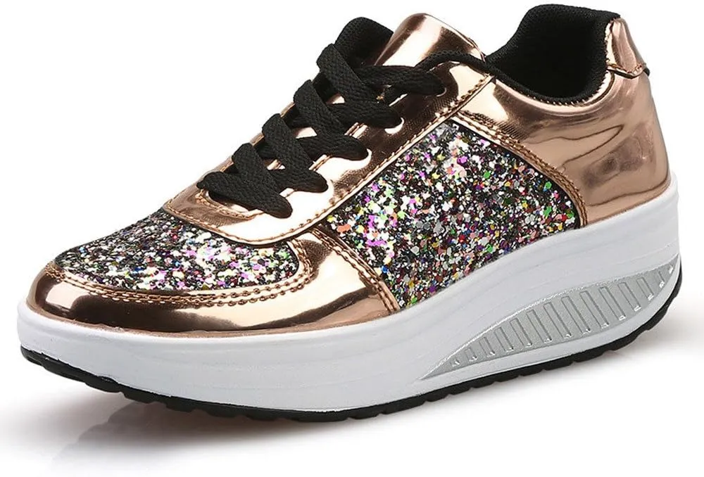 Wedge Fashion Sneakers for Women 2023 Zapatos CóModos Y Elegantes De Piso para Mujer Women's Running Shoes Black and White Black Casual Sneakers for Women Platform Women's Black Slip On Dress Shoes