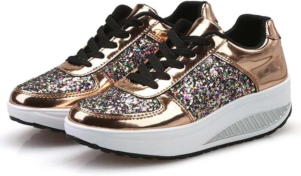 Wedge Fashion Sneakers for Women 2023 Zapatos CóModos Y Elegantes De Piso para Mujer Women's Running Shoes Black and White Black Casual Sneakers for Women Platform Women's Black Slip On Dress Shoes