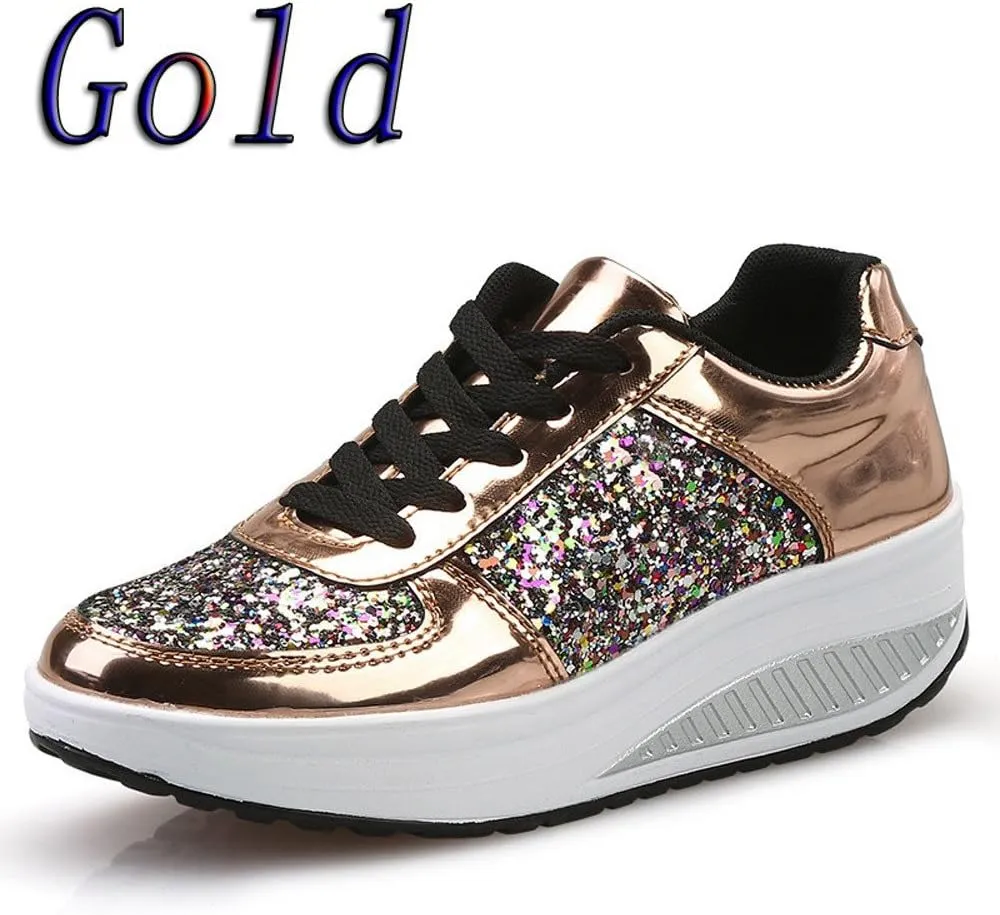 Wedge Fashion Sneakers for Women 2023 Zapatos CóModos Y Elegantes De Piso para Mujer Women's Running Shoes Black and White Black Casual Sneakers for Women Platform Women's Black Slip On Dress Shoes