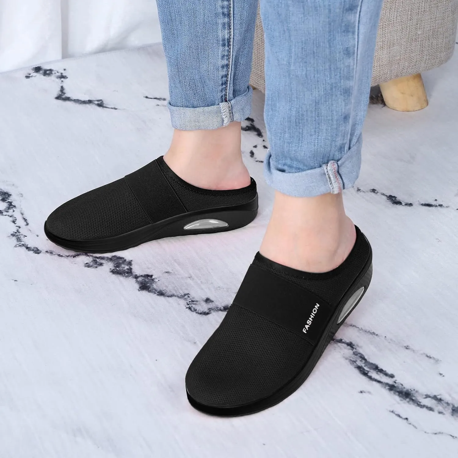Wide Width Platform Sneaker for Women Sneakers Slip On Women's Non Slip Work Shoes Nursing Shoes Women Comfortable Womens Walking Shoes Slip On Arch Support Women's Slip On Shoes Wide Toe Box