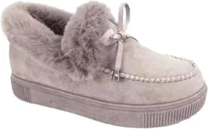 Winter Boots For Women 2024 Casual Slip-on Warm Loafers Shoes Faux Fur-Lined Comfortable Lightweight Snow Ankle Boots