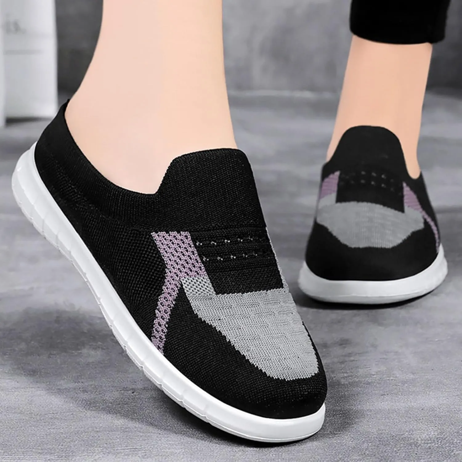Women Spring New Breathable Fly Woven Casual Half Slippers Mother's Shoes Shallow Slippers Stylish Sandals