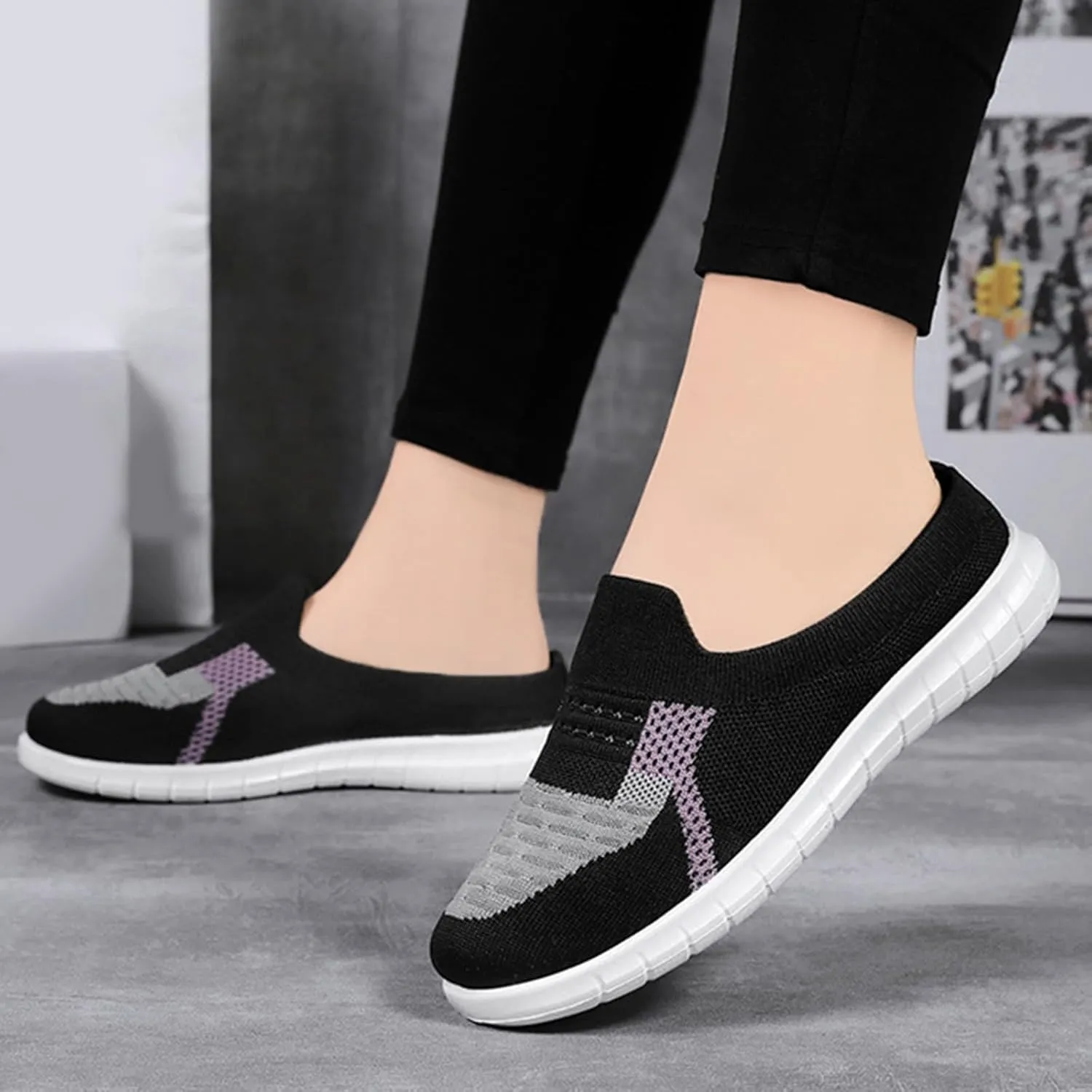 Women Spring New Breathable Fly Woven Casual Half Slippers Mother's Shoes Shallow Slippers Stylish Sandals