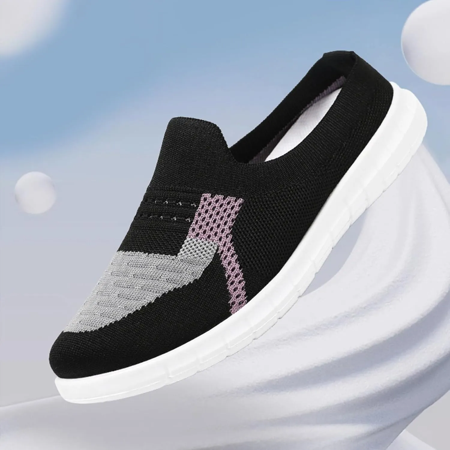 Women Spring New Breathable Fly Woven Casual Half Slippers Mother's Shoes Shallow Slippers Stylish Sandals