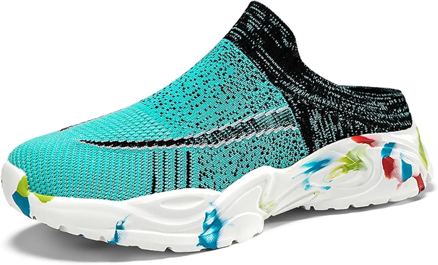 Womens Backless Sneakers Mesh Slip-on Mule Shoes Non Slip Work Shoes Women Slip On Casual Shoes Slip On Men's Fashion Sneakers Platform Tennis Shoe Loafers Casual Slip On