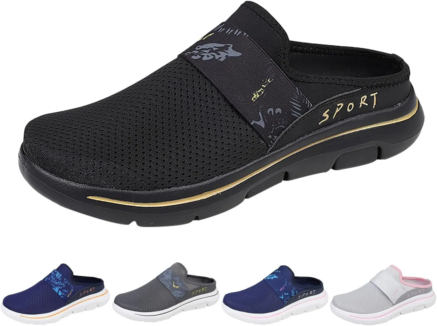 Women's Backless Walking Sneakers Summer Slip-on Slip On Shoes Women High Top Casual Dress Shoes Wedge Sneakers Waterproof Tennis Shoe Cross Trainer Shoe