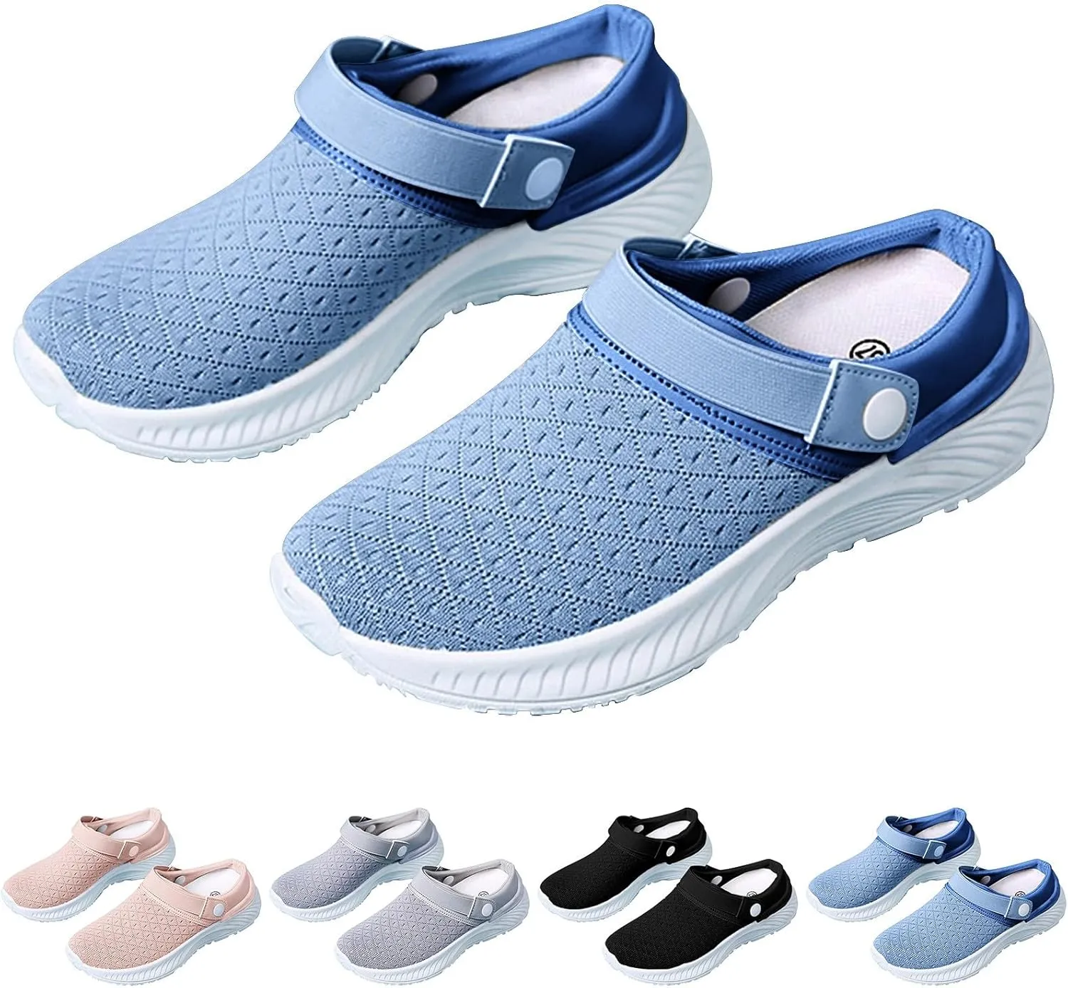 Women's Backless Walking Sneakers Summer Slip-on Tennis Shoes Men Winter Slip On Shoes Casual Brown Sneakers Platform Tennis Shoe Loafers Casual Slip On