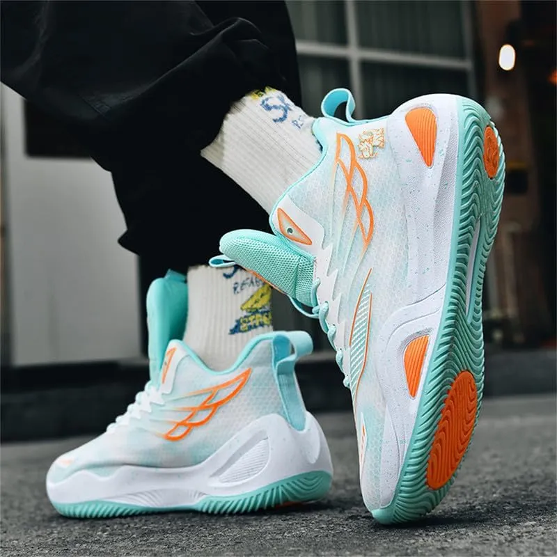 Womens Basketball Shoes for Men High Top Breathable Non Slip Unisex-Adult Outdoor Sneakers Youth Fashion Running Shoes