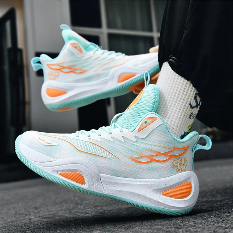 Womens Basketball Shoes for Men High Top Breathable Non Slip Unisex-Adult Outdoor Sneakers Youth Fashion Running Shoes