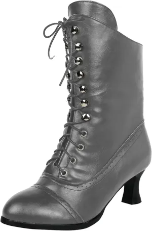 Womens Booties,Women's Ankle Boots Mid Calf Boots Chunky Heel Lace Up Western Booties Winter Zipper Motorcycle Boots