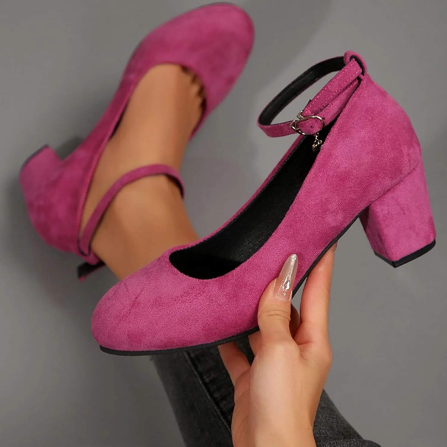 Women's Casual Shoes with Chunky Heel Perfect for Daily Slip On for Comfortable Fit Shoes for Men Casual Walking