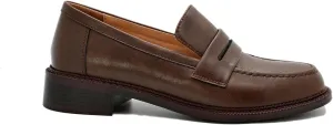 Women's Classic Chunky Heel Penny Loafers