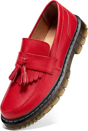 Women's Classic Penny Loafer Platform Chunky Heel Loafer for Women Comfortable Womens Business Casual Shoes