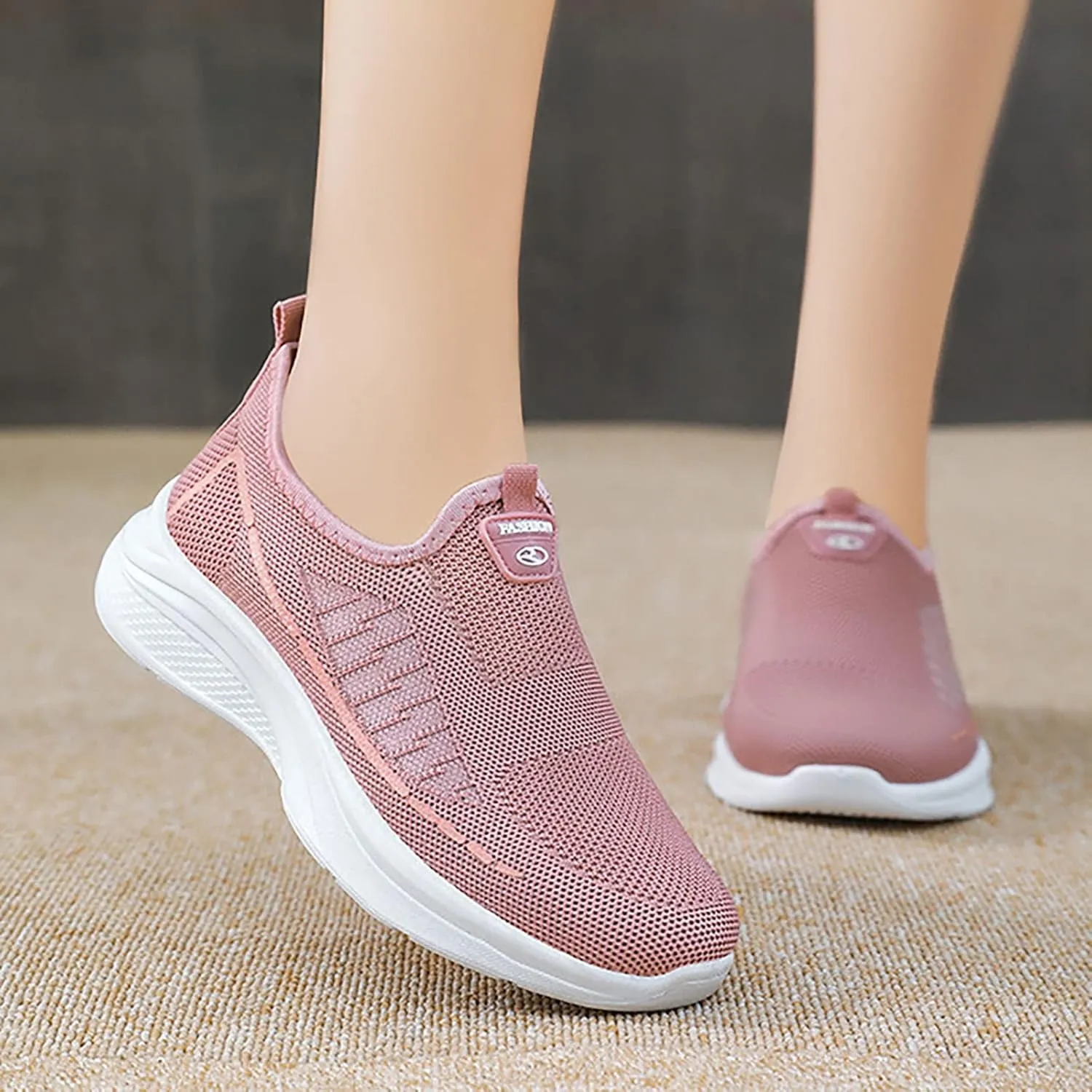 Women's Fashion Sneakers with Arch Support Women Slip On Sneakers Wide Womens Athletic Shoes Plantar Fasciitis Sneakers Women Arch Support White Cute Black Sneakers for Women