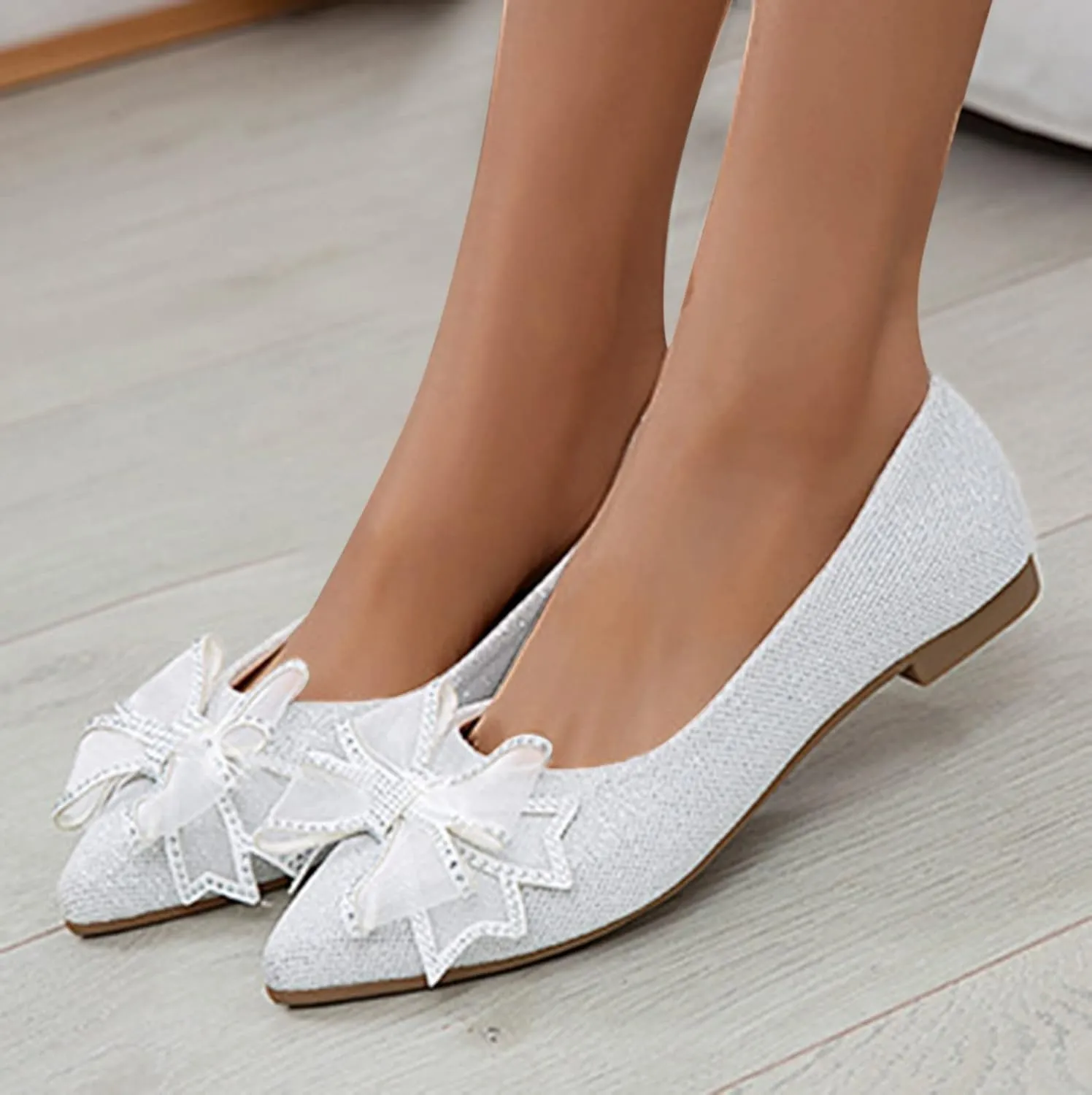 Women's Flat Shoes Loafer Lightweight & Breathable Slip on Women's Comfort Penny Loafers with Arch Support
