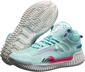 Women's High Top Basketball Shoes - Breathable Mesh Training Sneakers for Sports, Elastic Cushioning Anti-Slip