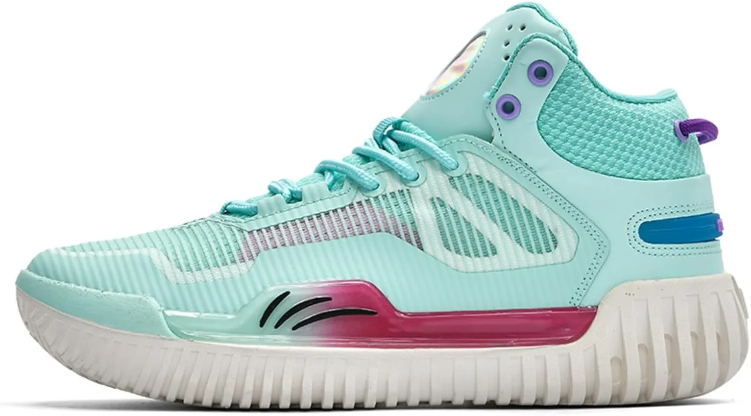 Women's High Top Basketball Shoes - Breathable Mesh Training Sneakers for Sports, Elastic Cushioning Anti-Slip