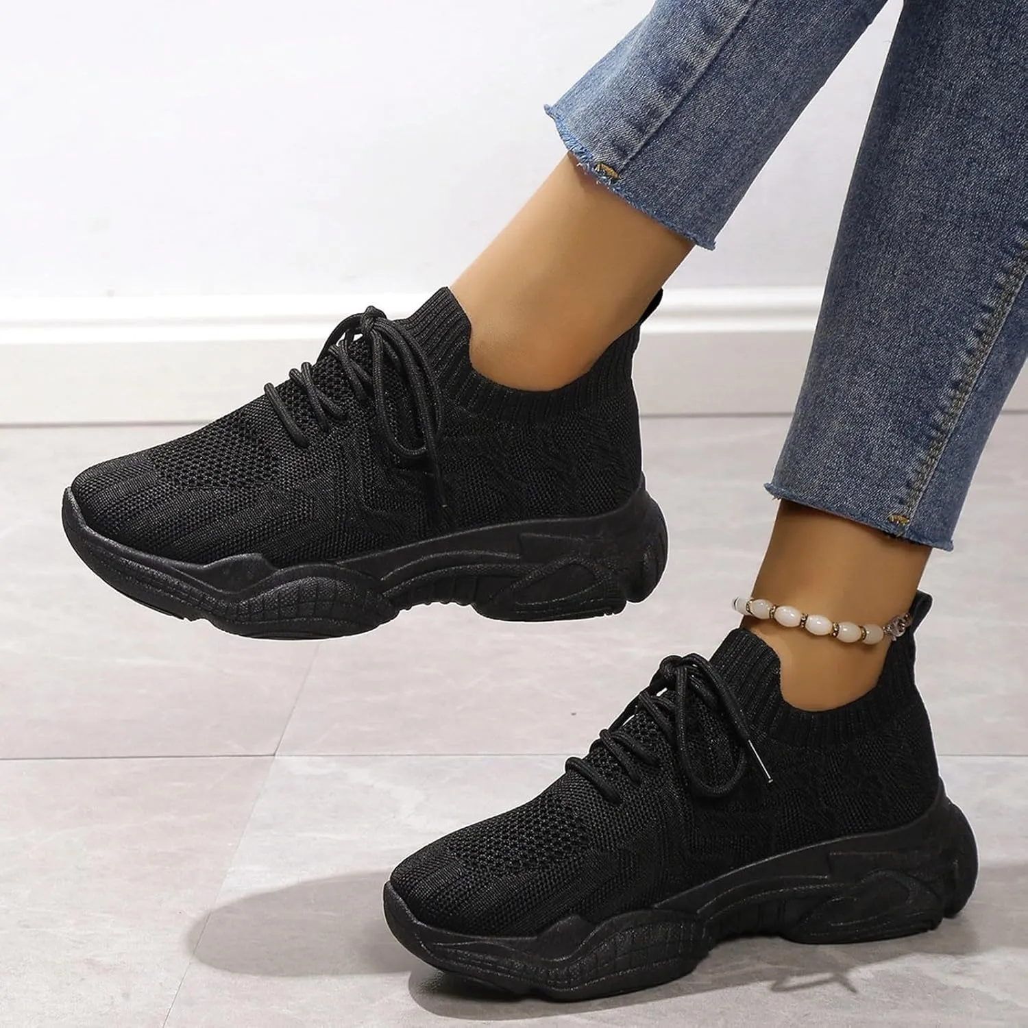 Women's High Top Wedge Fashion Sneakers Hidden Heel Tenis Antideslizantes para Mujer Azul Marino All Black Nurse Shoes for Women Women's Sneakers Size 9.5 Wide Zapatillas De Tacon para Mujer