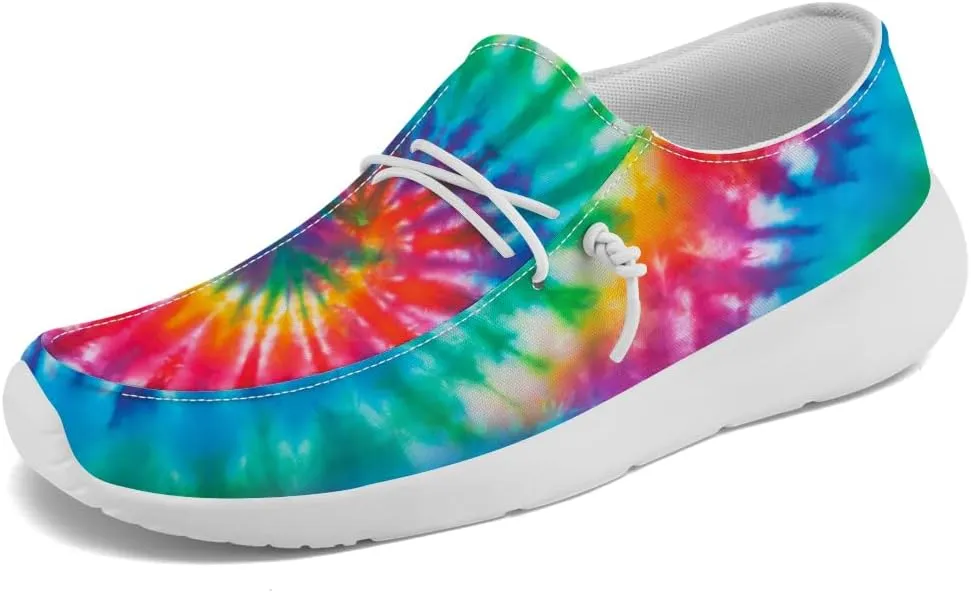 Women's Men's Loafers Slip-on Shoes Tie Dye Shoes Gifts for Women Men