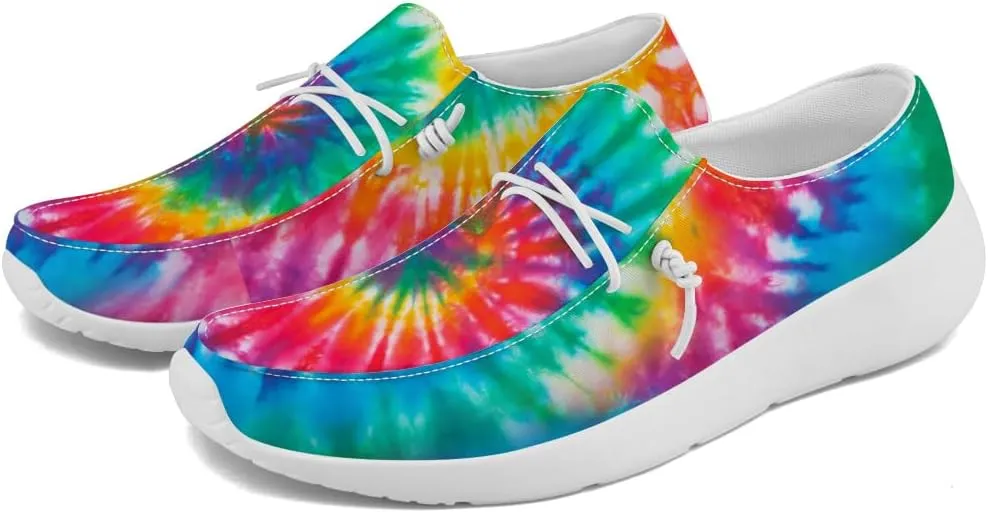 Women's Men's Loafers Slip-on Shoes Tie Dye Shoes Gifts for Women Men