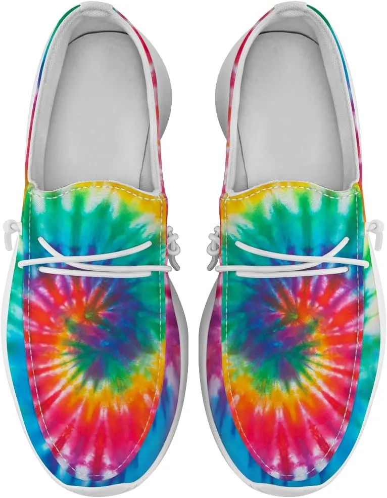 Women's Men's Loafers Slip-on Shoes Tie Dye Shoes Gifts for Women Men