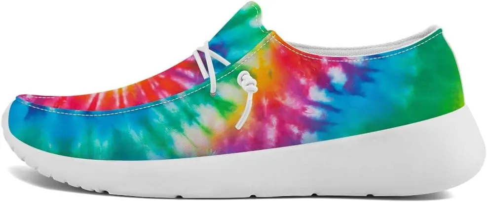 Women's Men's Loafers Slip-on Shoes Tie Dye Shoes Gifts for Women Men