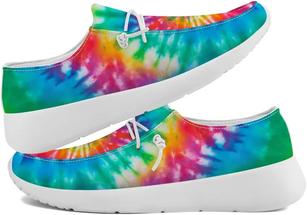 Women's Men's Loafers Slip-on Shoes Tie Dye Shoes Gifts for Women Men