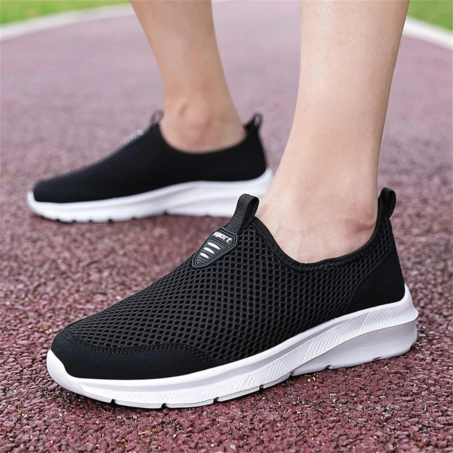 Womens Non Slip Work Shoes Slip On Water Resistant Tennis Shoes Womens Wide Feet Casual Dress Shoes Brown Sneakers Platform Tennis Shoe Trainers Shoe