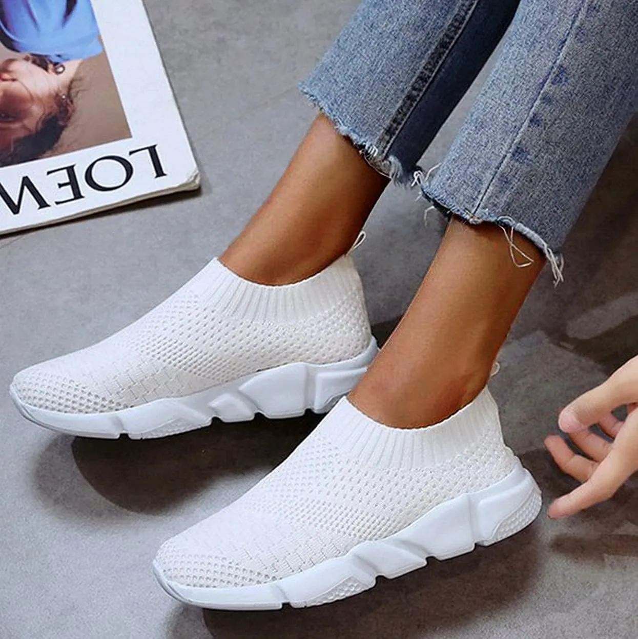 Womens Platform Sneakers Size 11 Wide Zapatos De Goma De Mujer Para Hacer Ejercicio Nurse Shoes for Women Women's Sneakers Size 8 Wide Fall Slip On Sneakers for Women 2023