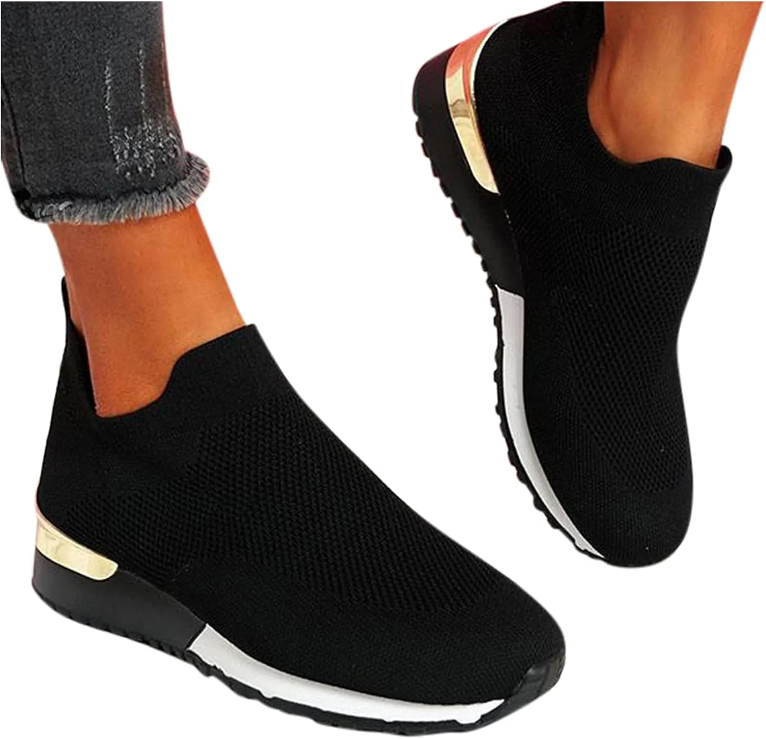 Women's Runing Breathable Trainers Orthopedic Air Cushion Athletic Sneakers Ladies Breathable Mesh Running Shoes