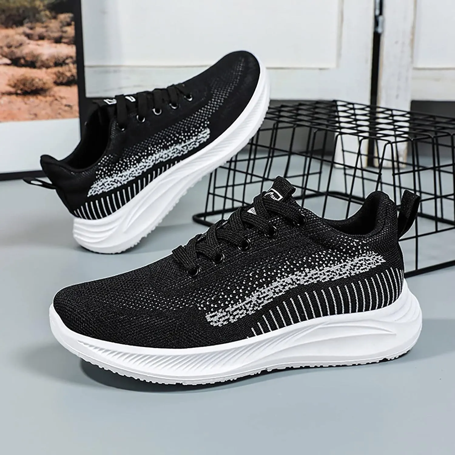 Womens Running Shoes Size 10 Wide Tenis Antideslizante para Mujer Negros Womens Slip On Athletic Shoes Wide Width Glitter Wedge Sneakers for Women Dressy All Black Tennis Shoes for Women Slip On