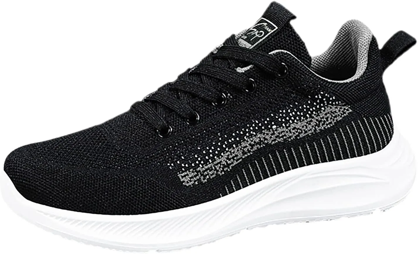 Womens Running Shoes Size 10 Wide Tenis Antideslizante para Mujer Negros Womens Slip On Athletic Shoes Wide Width Glitter Wedge Sneakers for Women Dressy All Black Tennis Shoes for Women Slip On