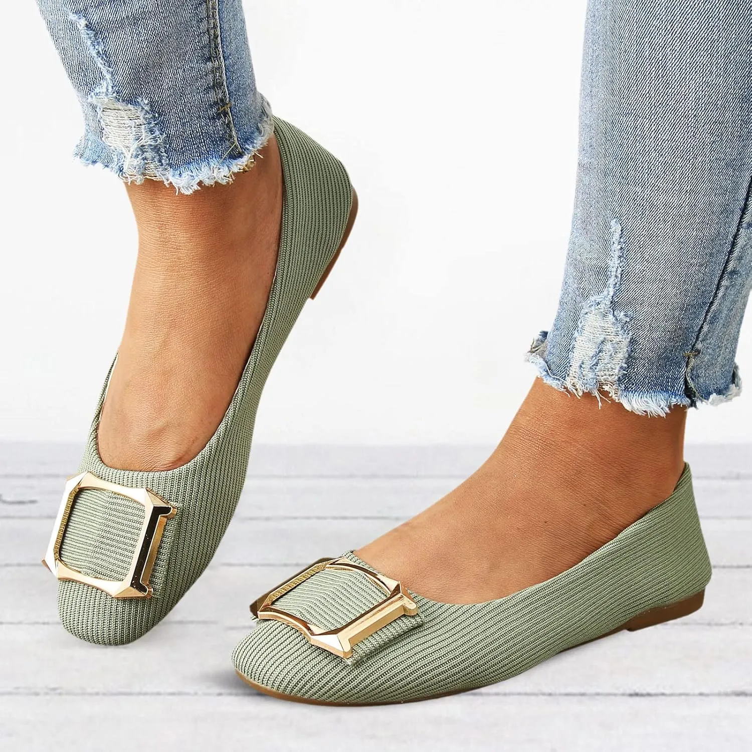 Women's Slip-On Casual Shoes Loafer Comfortable Dressy Casual Work Flats Cute Loafer Slip on Walking Driving Shoes