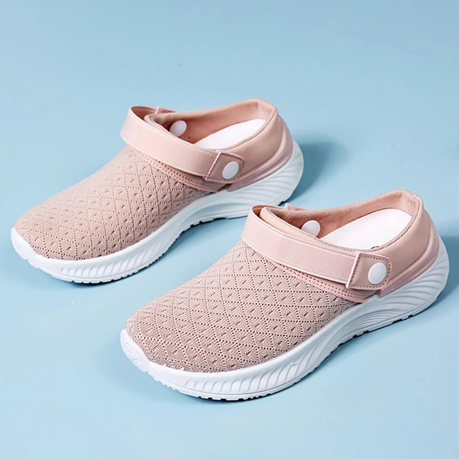 Women's Slip-on Mule Sneakers Lightweight Slip On Shoes Women Lether Men's Shoes Casual Women Shoes Sneakers Red Tennis Shoe Loafers Casual Slip On