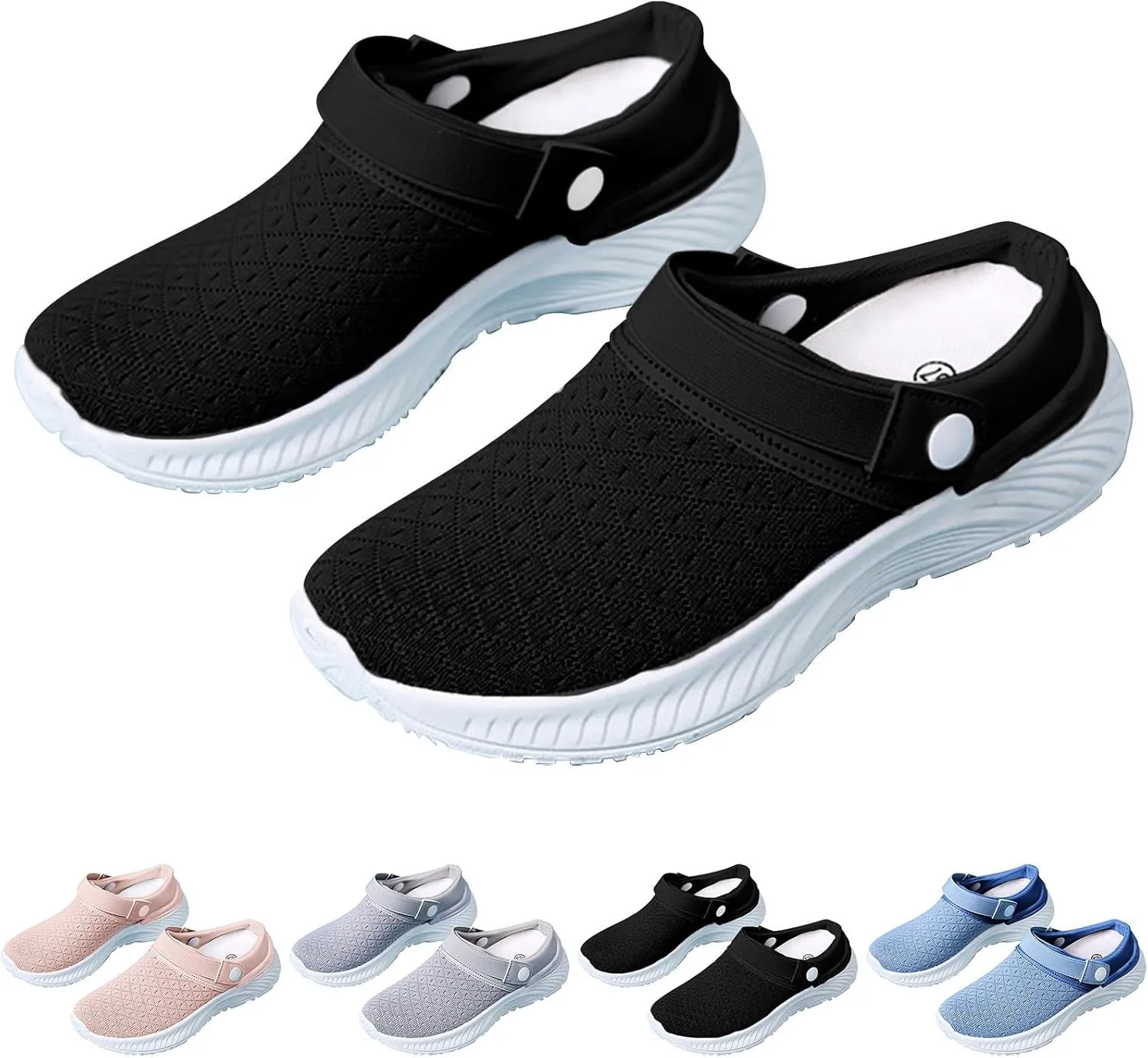 Women's Slip-on Mule Sneakers Lightweight Womens Tennis Shoes Wide Feet Casual Slip On Shoes Wedge Sneakers Brown Tennis Shoe Loafers Casual Slip On