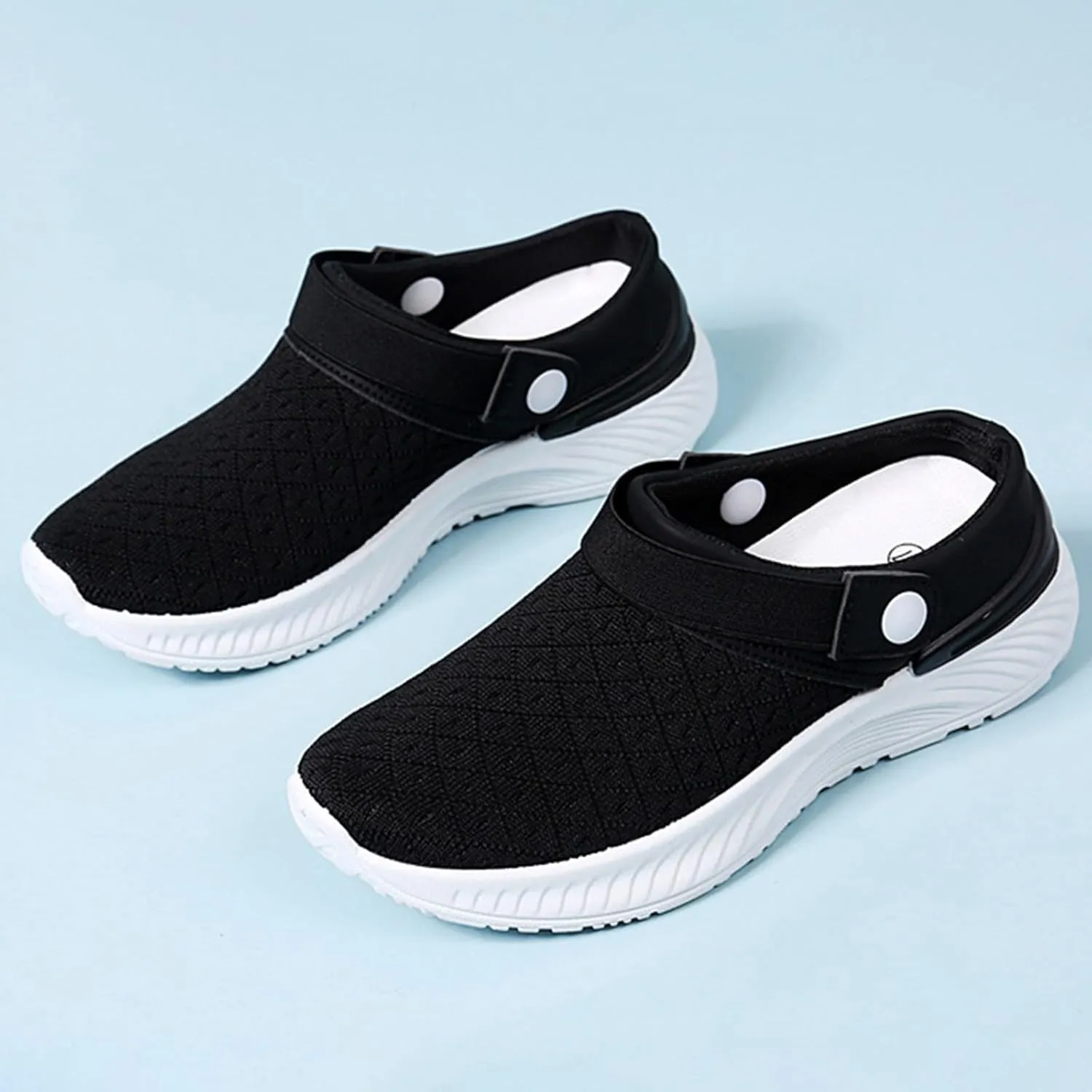 Women's Slip-on Mule Sneakers Lightweight Womens Tennis Shoes Wide Feet Casual Slip On Shoes Wedge Sneakers Brown Tennis Shoe Loafers Casual Slip On