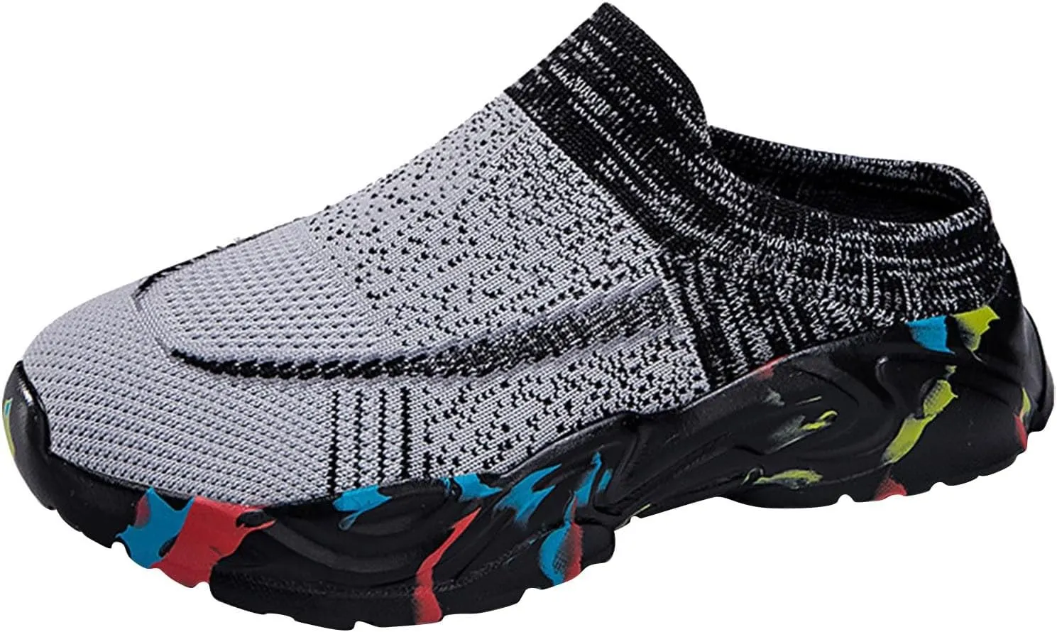Women's Slip-On Orthopedic Arch Support Backless Mens Running Shoes Wide Men Casual Shoes Brown Sneakers Slip On Tennis Shoe Loafers Casual Slip On