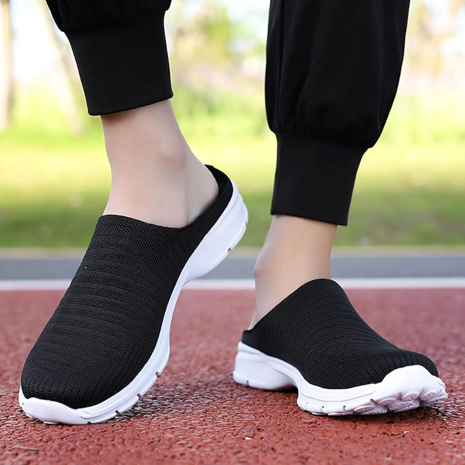 Women's Slip-On Orthopedic Arch Support Backless Mens Running Shoes Wide Men Casual Shoes Brown Sneakers Slip On Tennis Shoe Loafers Casual Slip On